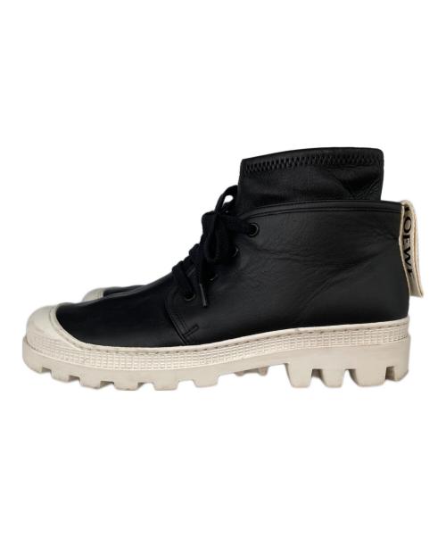 LOEWE（ロエベ）LOEWE (ロエベ) コンバットブーツ ブラック サイズ:39の古着・服飾アイテム