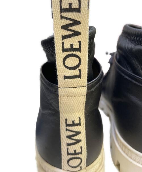 LOEWE（ロエベ）LOEWE (ロエベ) コンバットブーツ ブラック サイズ:39の古着・服飾アイテム