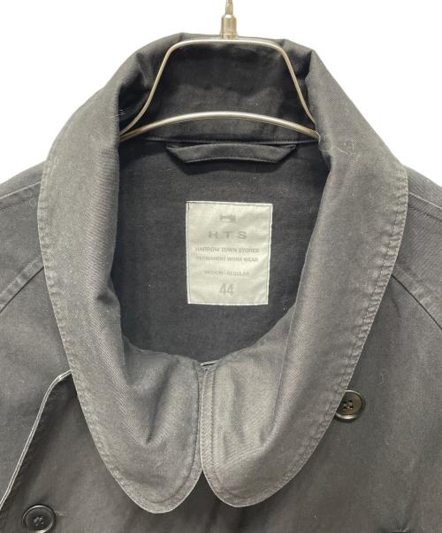 HTS（エイチティーエス）HTS (エイチティーエス) HEAVY WEIGHT COTTON TWILL DOUBLE OVER COAT ブラック サイズ:Mの古着・服飾アイテム