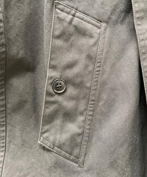 HTS（エイチティーエス）HTS (エイチティーエス) HEAVY WEIGHT COTTON TWILL DOUBLE OVER COAT ブラック サイズ:Mの古着・服飾アイテム
