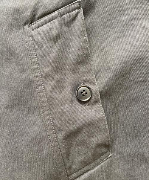 HTS（エイチティーエス）HTS (エイチティーエス) HEAVY WEIGHT COTTON TWILL DOUBLE OVER COAT ブラック サイズ:Mの古着・服飾アイテム