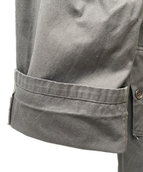 HTS（エイチティーエス）HTS (エイチティーエス) HEAVY WEIGHT COTTON TWILL DOUBLE OVER COAT ブラック サイズ:Mの古着・服飾アイテム
