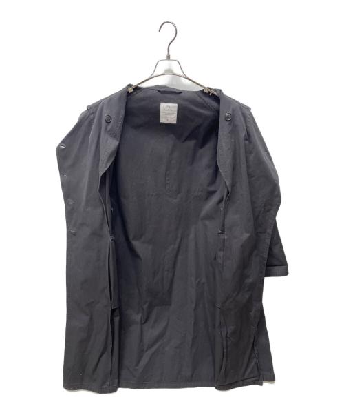 HTS（エイチティーエス）HTS (エイチティーエス) HEAVY WEIGHT COTTON TWILL DOUBLE OVER COAT ブラック サイズ:Mの古着・服飾アイテム