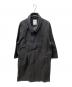 HTS（エイチティーエス）の古着「HEAVY WEIGHT COTTON TWILL DOUBLE OVER COAT」｜ブラック