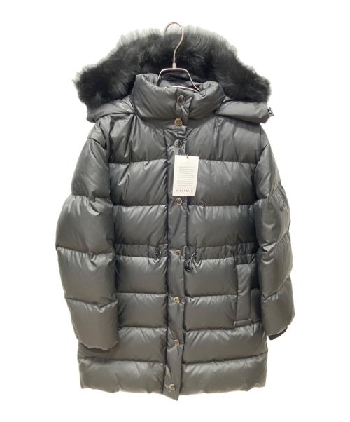 COACH（コーチ）COACH (コーチ) ダウンコート ブラック サイズ:Sの古着・服飾アイテム
