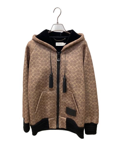 COACH（コーチ）COACH (コーチ) シグネチャーフーディー ベージュ サイズ:XSの古着・服飾アイテム