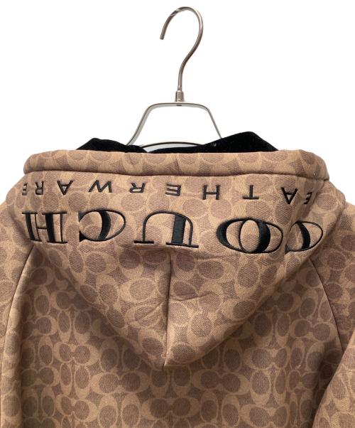 COACH（コーチ）COACH (コーチ) シグネチャーフーディー ベージュ サイズ:XSの古着・服飾アイテム