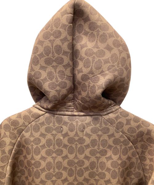 COACH（コーチ）COACH (コーチ) シグネチャーフーディー ベージュ サイズ:XSの古着・服飾アイテム