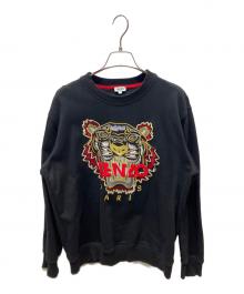KENZO（ケンゾー）の古着「タイガー刺繍スウェット」｜ブラック