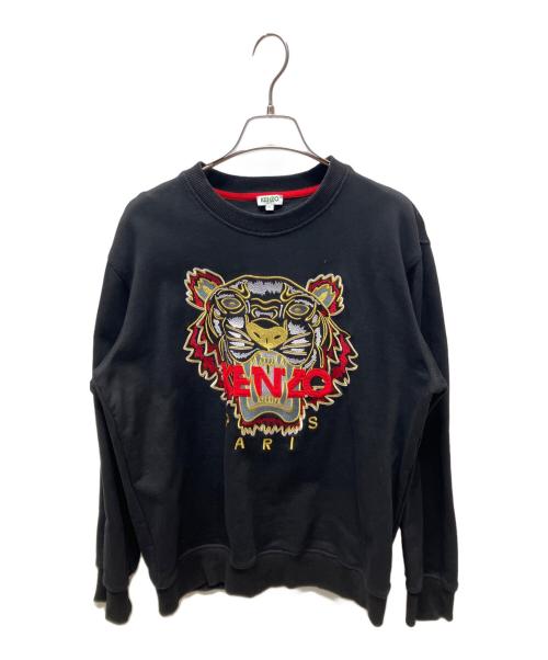 KENZO（ケンゾー）KENZO (ケンゾー) タイガー刺繍スウェット ブラック サイズ:XLの古着・服飾アイテム