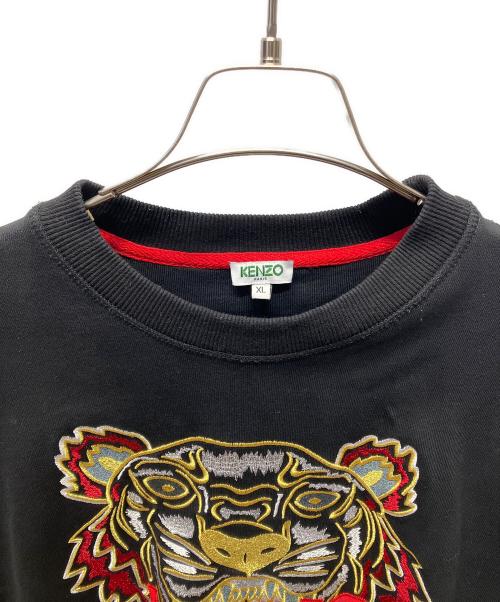 KENZO（ケンゾー）KENZO (ケンゾー) タイガー刺繍スウェット ブラック サイズ:XLの古着・服飾アイテム
