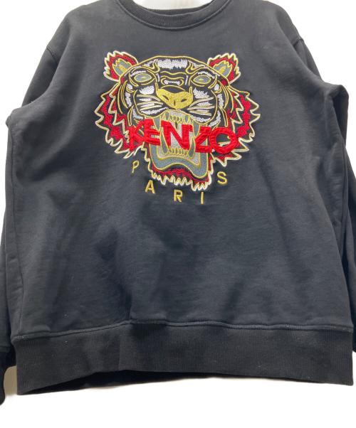 KENZO（ケンゾー）KENZO (ケンゾー) タイガー刺繍スウェット ブラック サイズ:XLの古着・服飾アイテム
