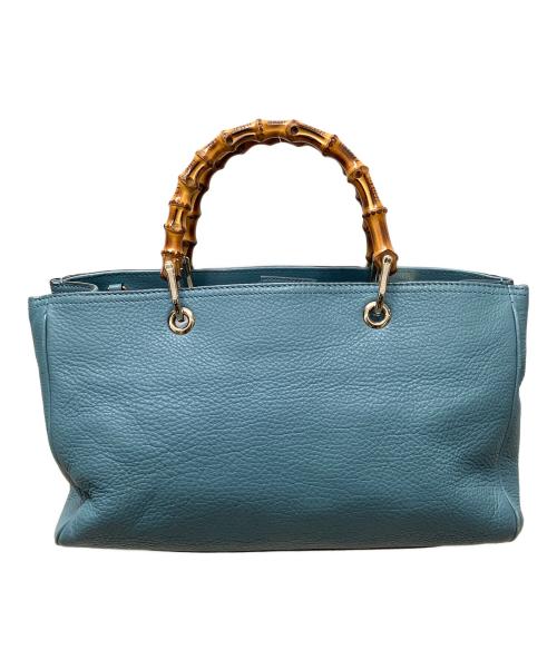 GUCCI（グッチ）GUCCI (グッチ) バンブーショッパー スカイブルーの古着・服飾アイテム