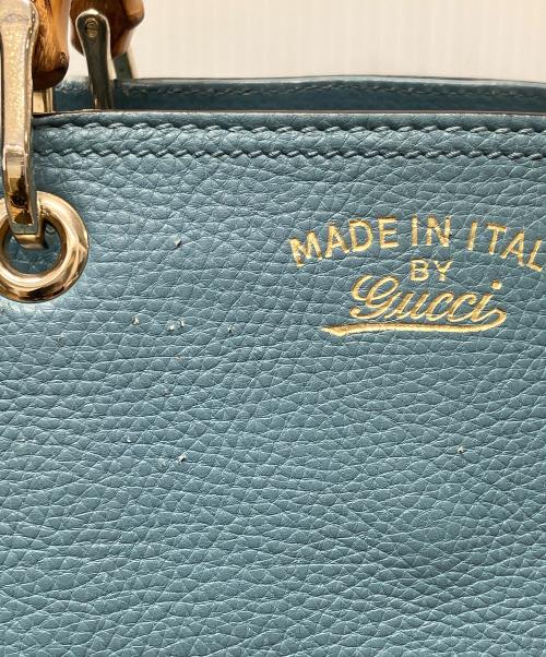 GUCCI（グッチ）GUCCI (グッチ) バンブーショッパー スカイブルーの古着・服飾アイテム