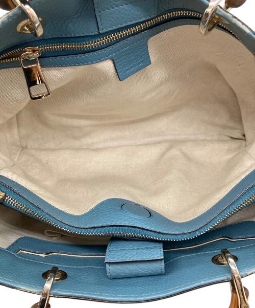 GUCCI（グッチ）GUCCI (グッチ) バンブーショッパー スカイブルーの古着・服飾アイテム