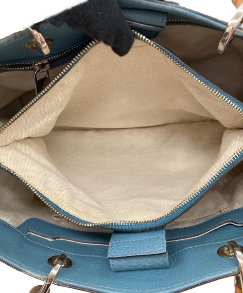 GUCCI（グッチ）GUCCI (グッチ) バンブーショッパー スカイブルーの古着・服飾アイテム