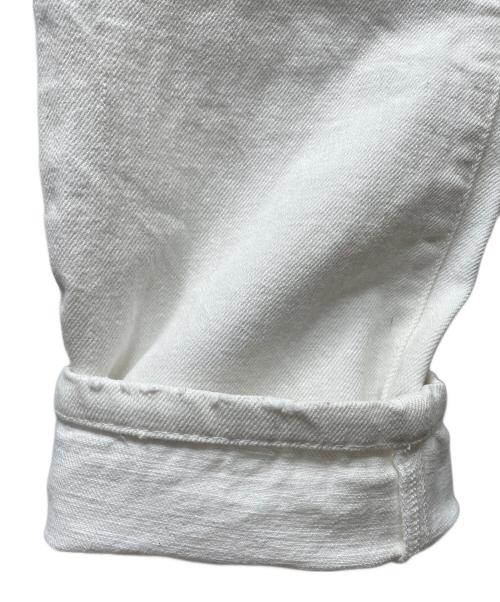 BALMAIN（バルマン）BALMAIN (バルマン) バイカーパンツ ホワイト サイズ:71cm（W28）の古着・服飾アイテム