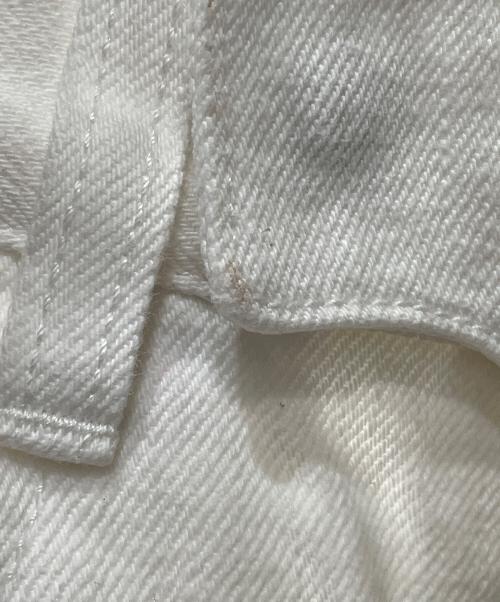 BALMAIN（バルマン）BALMAIN (バルマン) バイカーパンツ ホワイト サイズ:71cm（W28）の古着・服飾アイテム