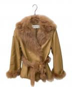 BALMAINバルマン）の古着「レザージャケット」｜ベージュ