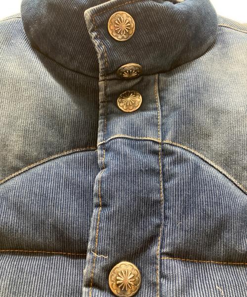 Ron Herman（ロンハーマン）Ron Herman (ロンハーマン) ウォッシュド加工コンチョダウンジャケット インディゴ サイズ:Sの古着・服飾アイテム