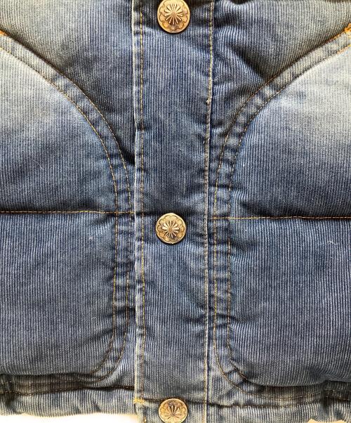 Ron Herman（ロンハーマン）Ron Herman (ロンハーマン) ウォッシュド加工コンチョダウンジャケット インディゴ サイズ:Sの古着・服飾アイテム