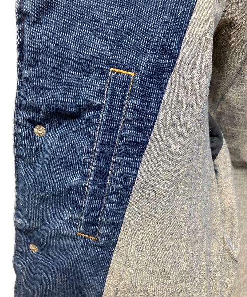 Ron Herman（ロンハーマン）Ron Herman (ロンハーマン) ウォッシュド加工コンチョダウンジャケット インディゴ サイズ:Sの古着・服飾アイテム