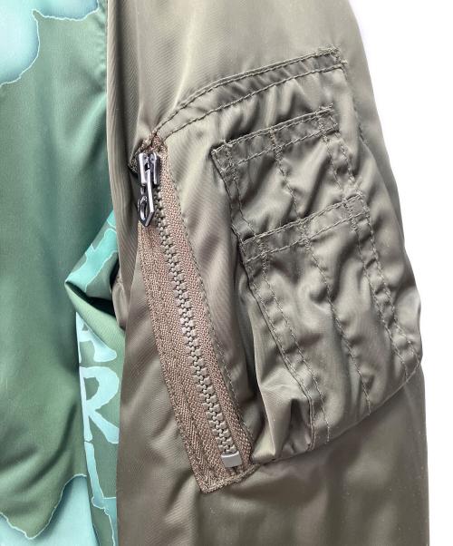 AVIREX（アヴィレックス）AVIREX (アヴィレックス) スカル リバーシブル MA-1 カーキ サイズ:Lの古着・服飾アイテム