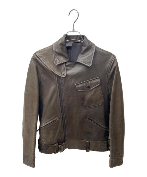 N.HOOLYWOOD（エヌ ハリウッド）N.HOOLYWOOD (エヌ ハリウッド) ダブルライダースジャケット ブラック サイズ:38の古着・服飾アイテム