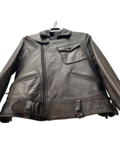 N.HOOLYWOOD（エヌ ハリウッド）N.HOOLYWOOD (エヌ ハリウッド) ダブルライダースジャケット ブラック サイズ:38の古着・服飾アイテム