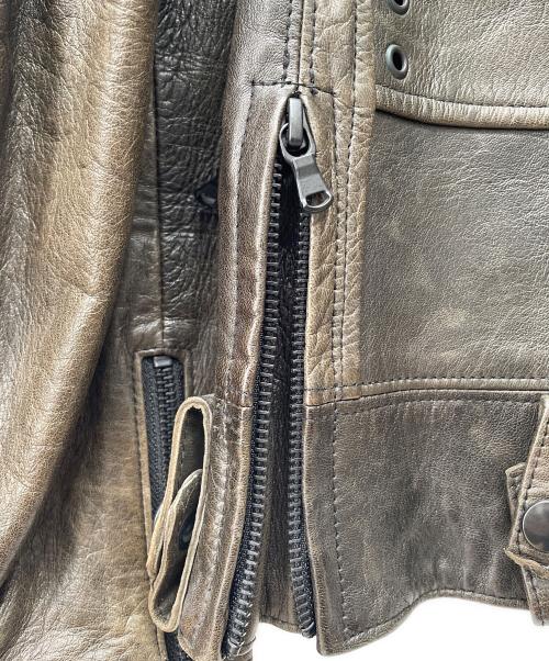 N.HOOLYWOOD（エヌ ハリウッド）N.HOOLYWOOD (エヌ ハリウッド) ダブルライダースジャケット ブラック サイズ:38の古着・服飾アイテム