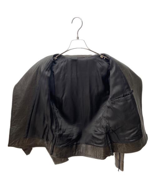 N.HOOLYWOOD（エヌ ハリウッド）N.HOOLYWOOD (エヌ ハリウッド) ダブルライダースジャケット ブラック サイズ:38の古着・服飾アイテム