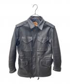 HARLEY-DAVIDSONハーレーダビッドソン）の古着「シングルライダースジャケット」｜ブラック