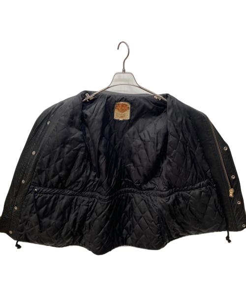 HARLEY-DAVIDSON（ハーレーダビッドソン）HARLEY-DAVIDSON (ハーレーダビッドソン) シングルライダースジャケット ブラック サイズ:38の古着・服飾アイテム
