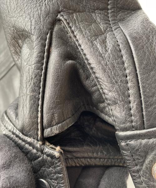 HARLEY-DAVIDSON（ハーレーダビッドソン）HARLEY-DAVIDSON (ハーレーダビッドソン) シングルライダースジャケット ブラック サイズ:38の古着・服飾アイテム