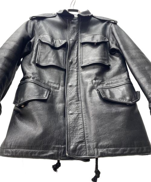 HARLEY-DAVIDSON（ハーレーダビッドソン）HARLEY-DAVIDSON (ハーレーダビッドソン) シングルライダースジャケット ブラック サイズ:38の古着・服飾アイテム