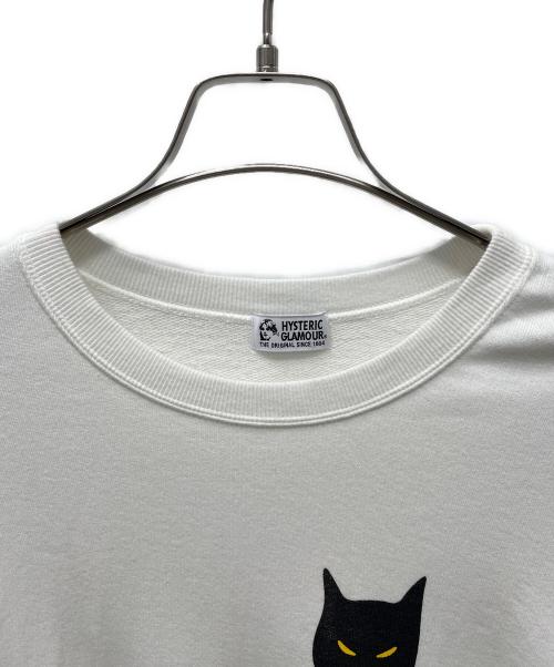 Hysteric Glamour（ヒステリックグラマー）Hysteric Glamour (ヒステリックグラマー) CATオーバーサイズスウェット ホワイト サイズ:FREEの古着・服飾アイテム