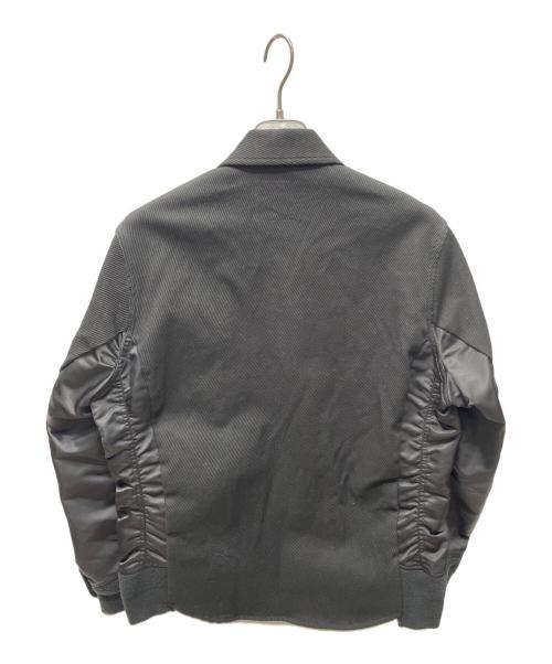 sacai（サカイ）sacai (サカイ) 20AW Contrast detail sleeve docking blouson ブラック サイズ:Sの古着・服飾アイテム