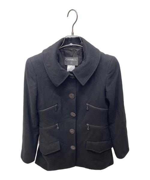 CHANEL（シャネル）CHANEL (シャネル) カシミヤコート ブラック サイズ:38の古着・服飾アイテム