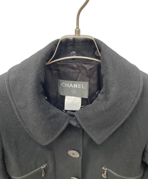 CHANEL（シャネル）CHANEL (シャネル) カシミヤコート ブラック サイズ:38の古着・服飾アイテム