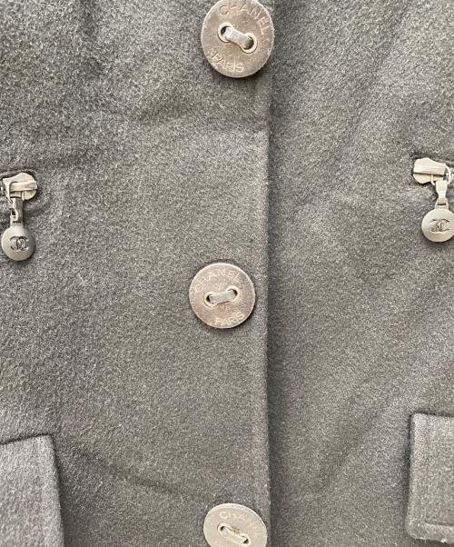 CHANEL（シャネル）CHANEL (シャネル) カシミヤコート ブラック サイズ:38の古着・服飾アイテム