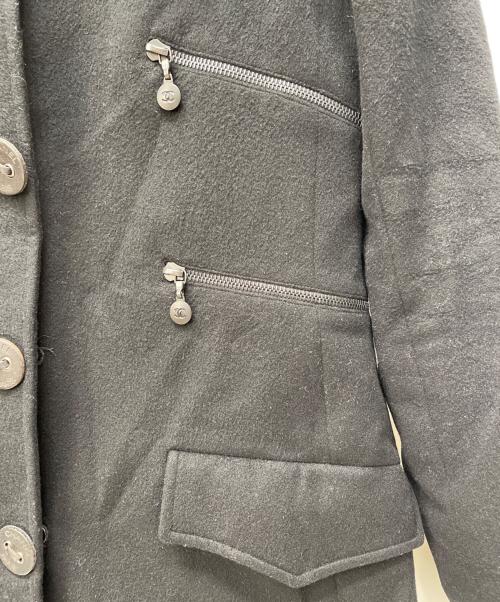 CHANEL（シャネル）CHANEL (シャネル) カシミヤコート ブラック サイズ:38の古着・服飾アイテム