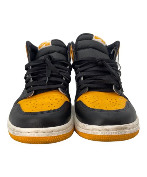 NIKE（ナイキ）NIKE (ナイキ) AIR JORDAN1 ハイカットスニーカー オレンジ×ブラック サイズ:27の古着・服飾アイテム