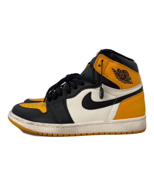NIKE（ナイキ）NIKE (ナイキ) AIR JORDAN1 ハイカットスニーカー オレンジ×ブラック サイズ:27の古着・服飾アイテム