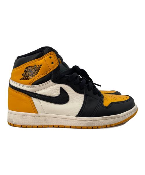 NIKE（ナイキ）NIKE (ナイキ) AIR JORDAN1 ハイカットスニーカー オレンジ×ブラック サイズ:27の古着・服飾アイテム