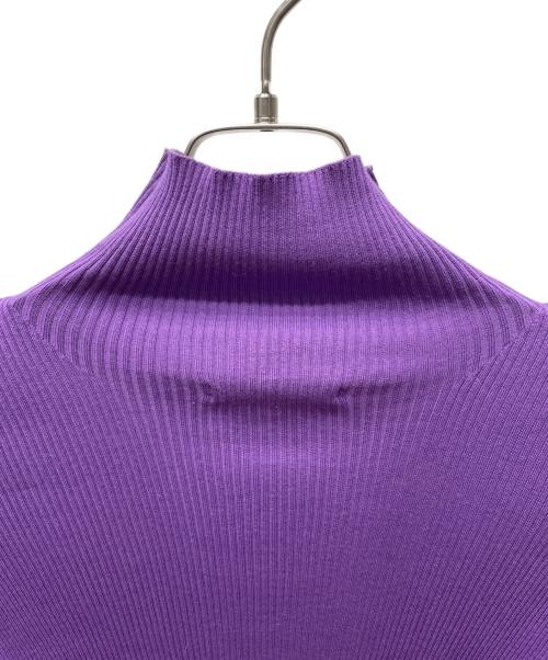 AURALEE（オーラリー）AURALEE (オーラリー) GIZA HIGH GAUGE RIB KNIT TURTLE パープル サイズ:Sの古着・服飾アイテム