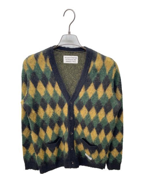 WACKO MARIA（ワコマリア）WACKO MARIA (ワコマリア) 16AW　アルパカ混アーガイルカーディガン グリーン サイズ:Mの古着・服飾アイテム