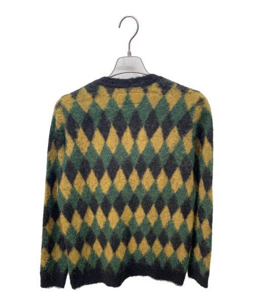 WACKO MARIA（ワコマリア）WACKO MARIA (ワコマリア) 16AW　アルパカ混アーガイルカーディガン グリーン サイズ:Mの古着・服飾アイテム