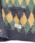 中古・古着 WACKO MARIA (ワコマリア) 16AW　アルパカ混アーガイルカーディガン グリーン サイズ:M：14000円