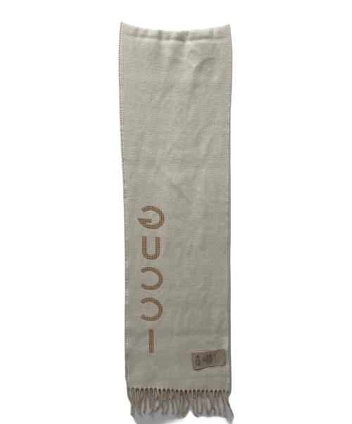 GUCCI（グッチ）GUCCI (グッチ) マフラー ベージュの古着・服飾アイテム