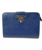 PRADAプラダ）の古着「2つ折り財布」｜ネイビー